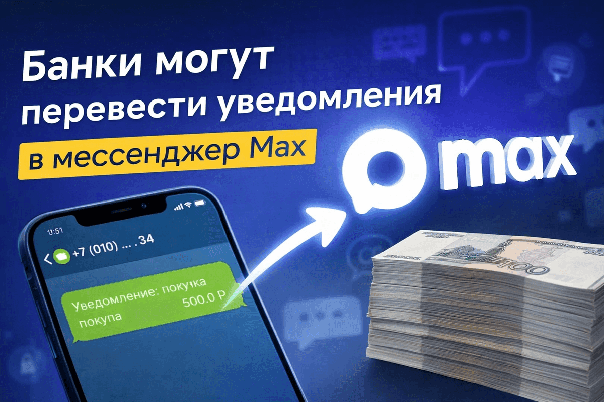 Банки могут начать отправлять уведомления через мессенджер Max